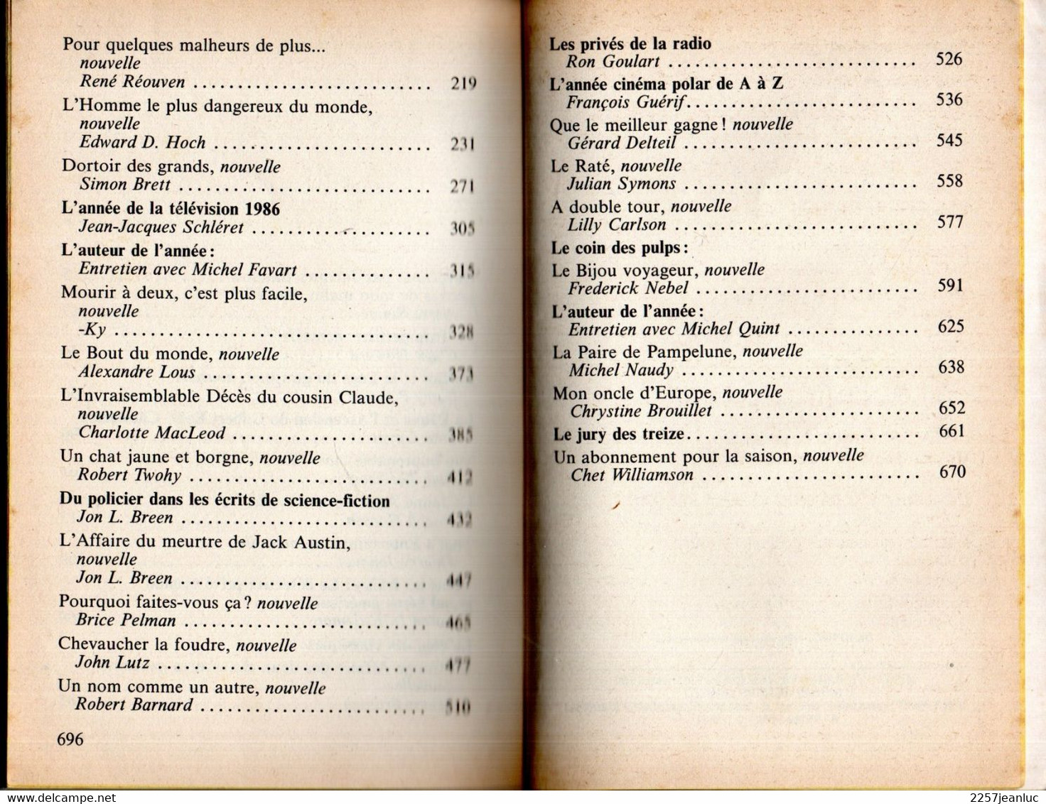 Mystères 87 Avec 25 Nouvelles Inédites Sous La Direction De Jacques Baudou * Livre De Poche 1987 - Roman Noir