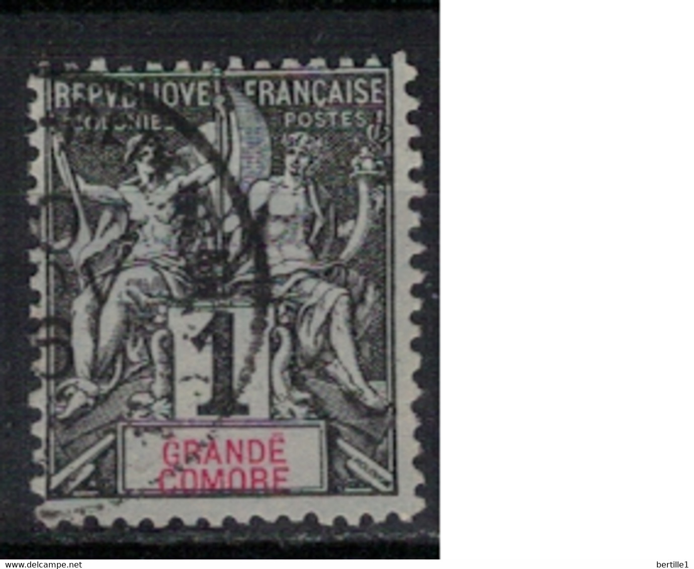 GRANDE COMORE        N°  YVERT 1  OBLITERE     ( OB    05/ 56 ) - Used Stamps