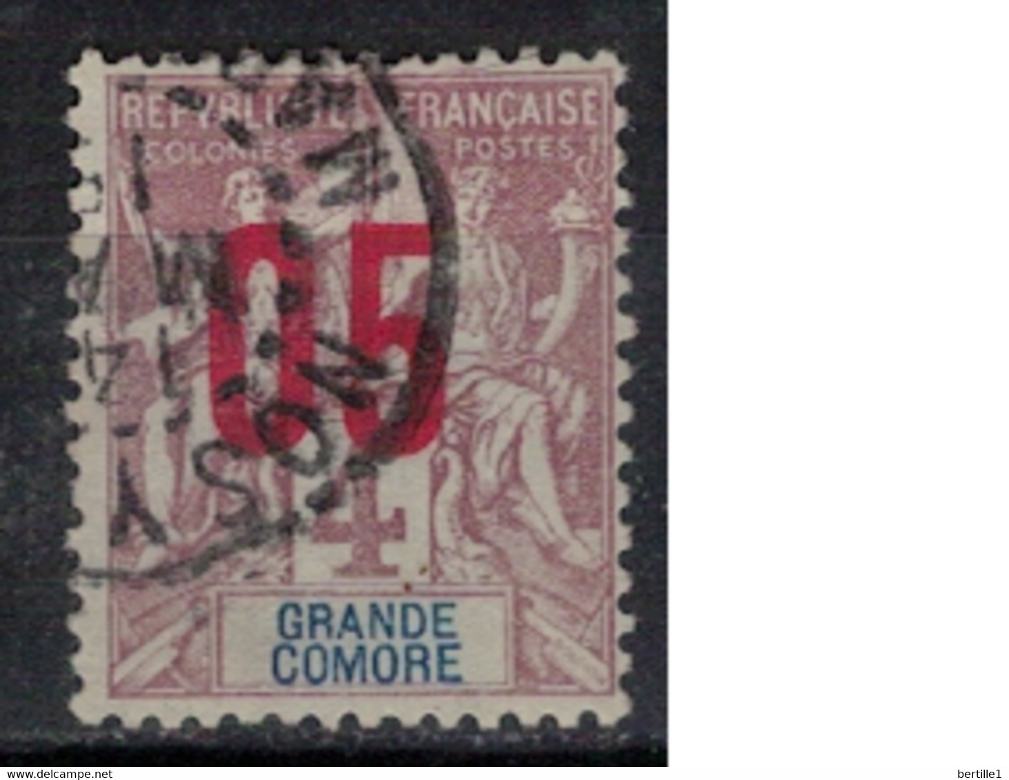 GRANDE COMORE        N°  YVERT  21   OBLITERE     ( OB    05/ 57 ) - Usati