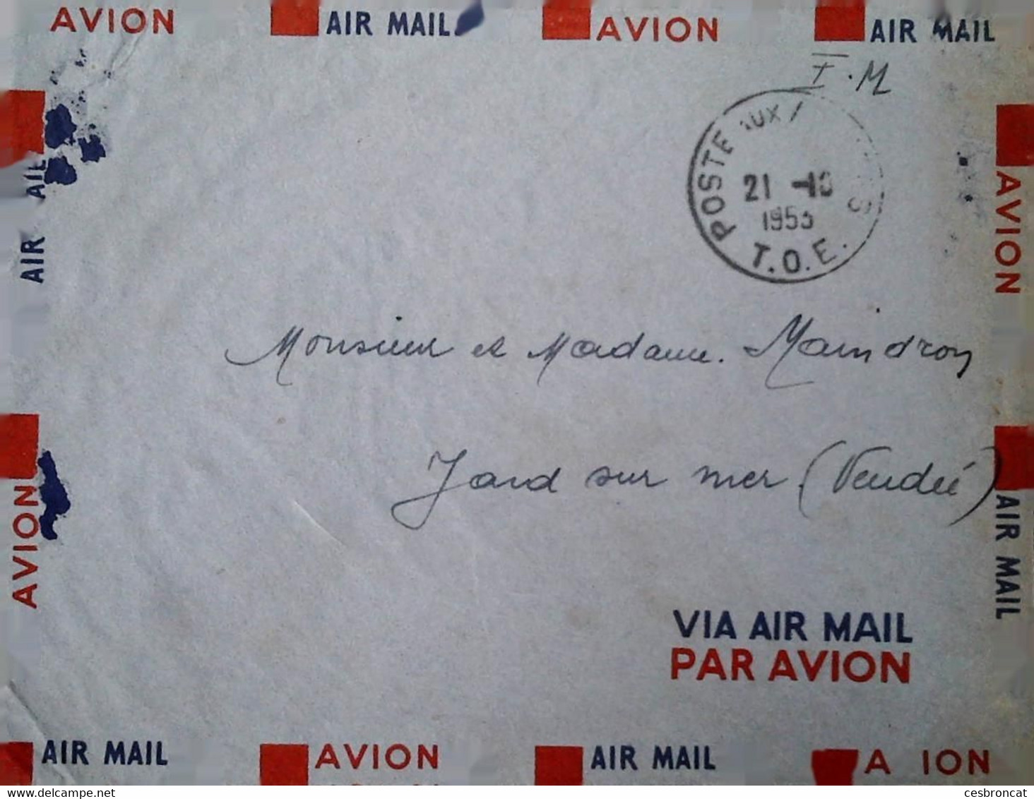 I 8 LETTRE EN FM   AU DOS 74777 - Guerre D'Indochine / Viêt-Nam