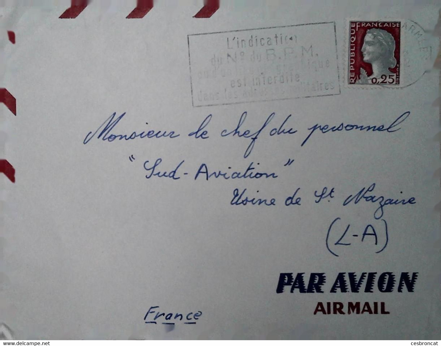 I 8 LETTRE EN FM - Algerienkrieg