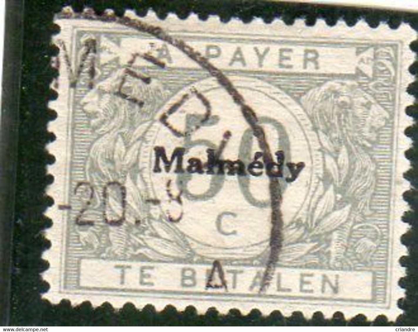 Belgique : Année 1920(Eupen Et Malmedy )  Taxe N°10 Oblitéré - OC55/105 Eupen & Malmédy