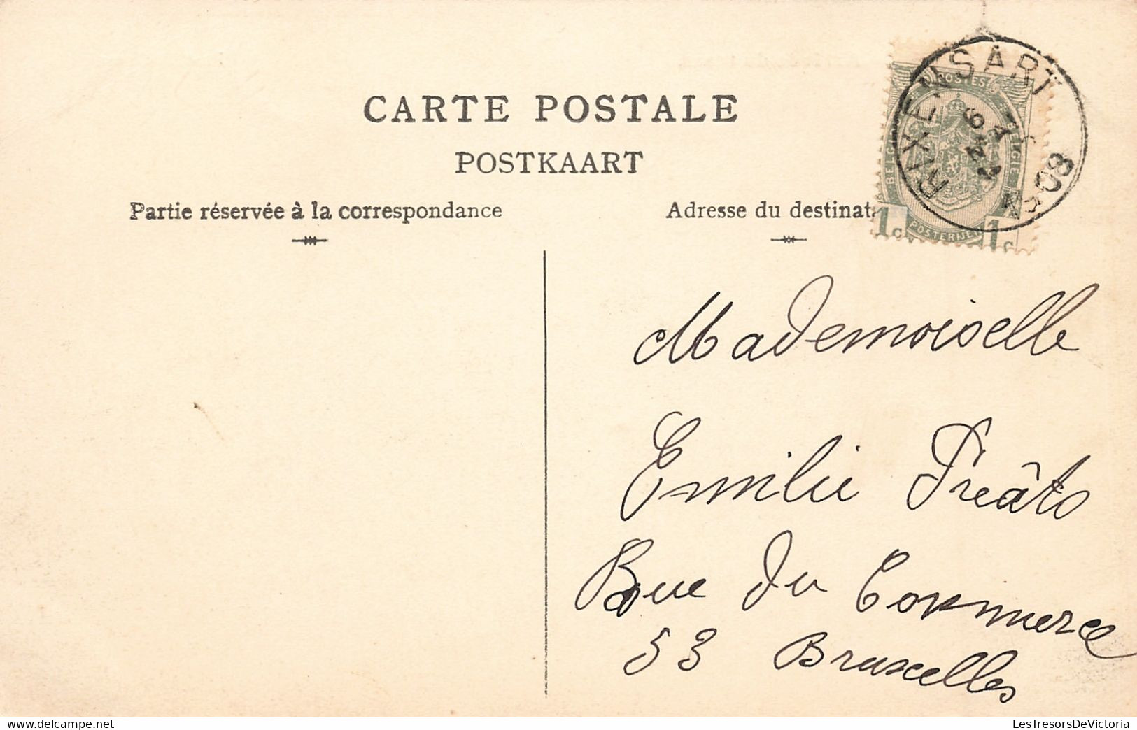 CPA - Belgique - Bourgeois - Arrivée Du Tram - Phot. B. Genval - Oblitéré Rixensart 1908 - Animé - Tram - Rixensart