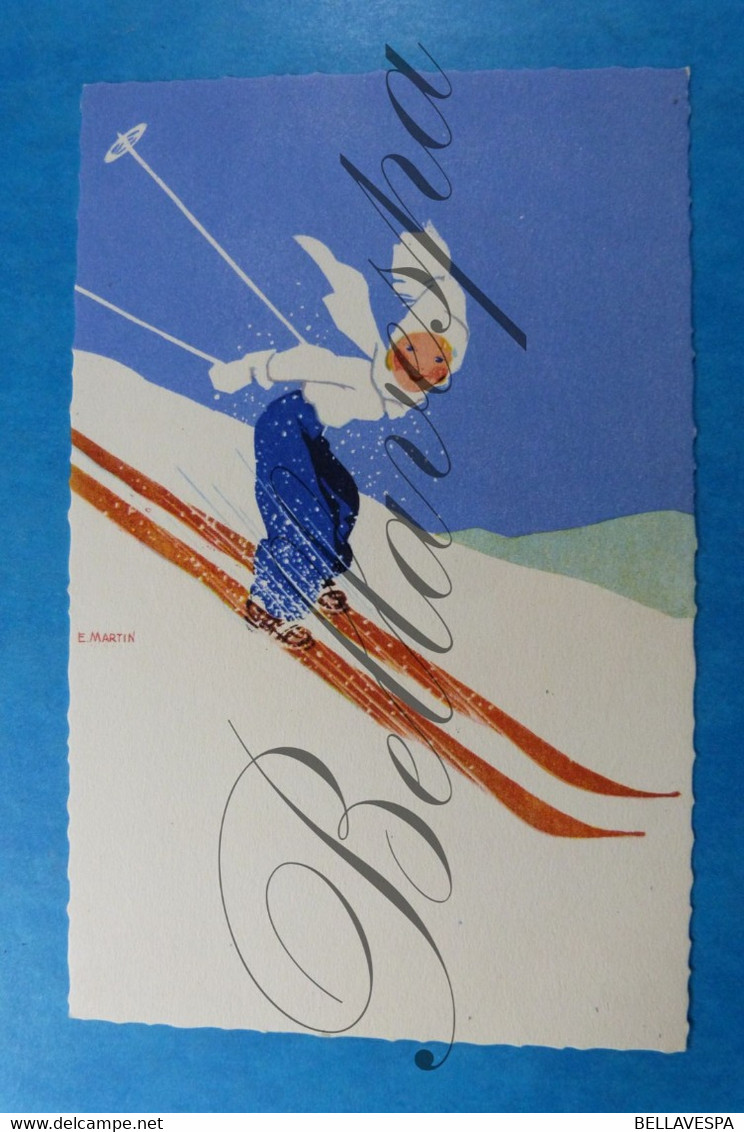 Illustrateur Ski Alpine. E.MARTIN  STZF N° 611/ Mint - Other & Unclassified