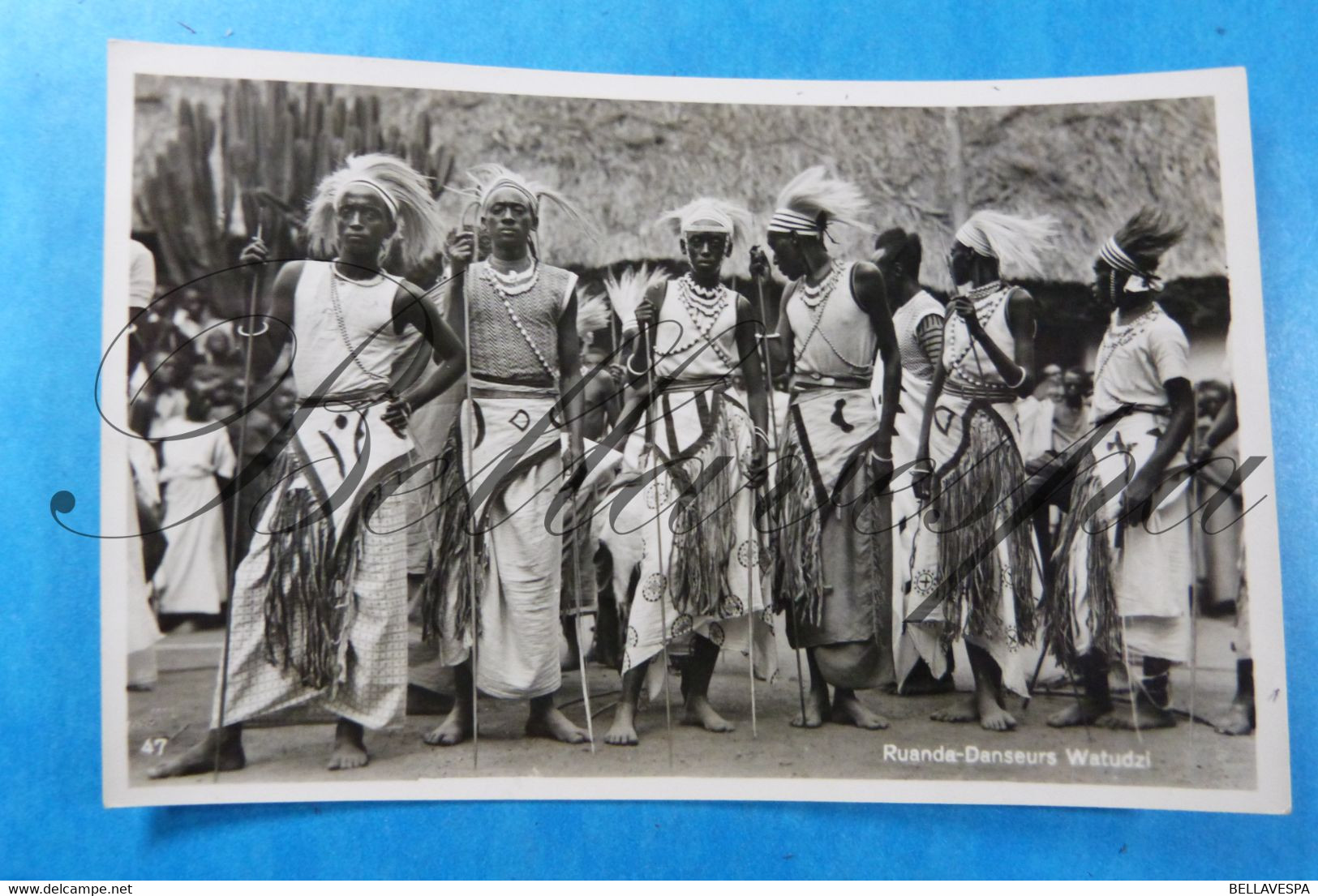 Ruanda  Danseurs Watudzi Fotograaf Photo  C. Zagourski Leopoldville 1936 - Fotografie