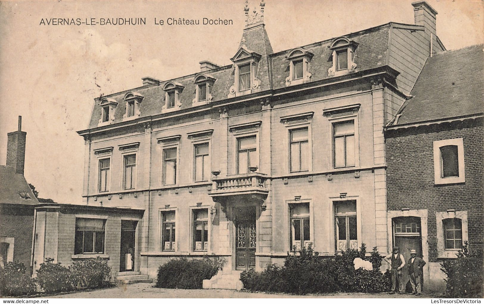 CPA - Belgique - Avernas Le Baudhuin - Le Château Dochen - Phototypie Pinon - Animé - Oblitéré Herbesthal 1921 - Hannuit