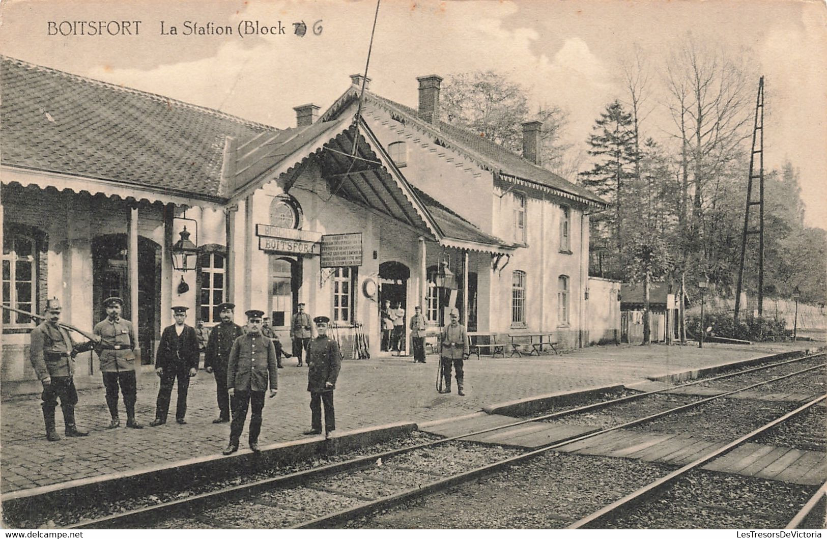 CPA - Belgique - Boitsfort - La Station - Photo Gaston Fassotte - Animé - Soldat - Watermaal-Bosvoorde - Watermael-Boitsfort