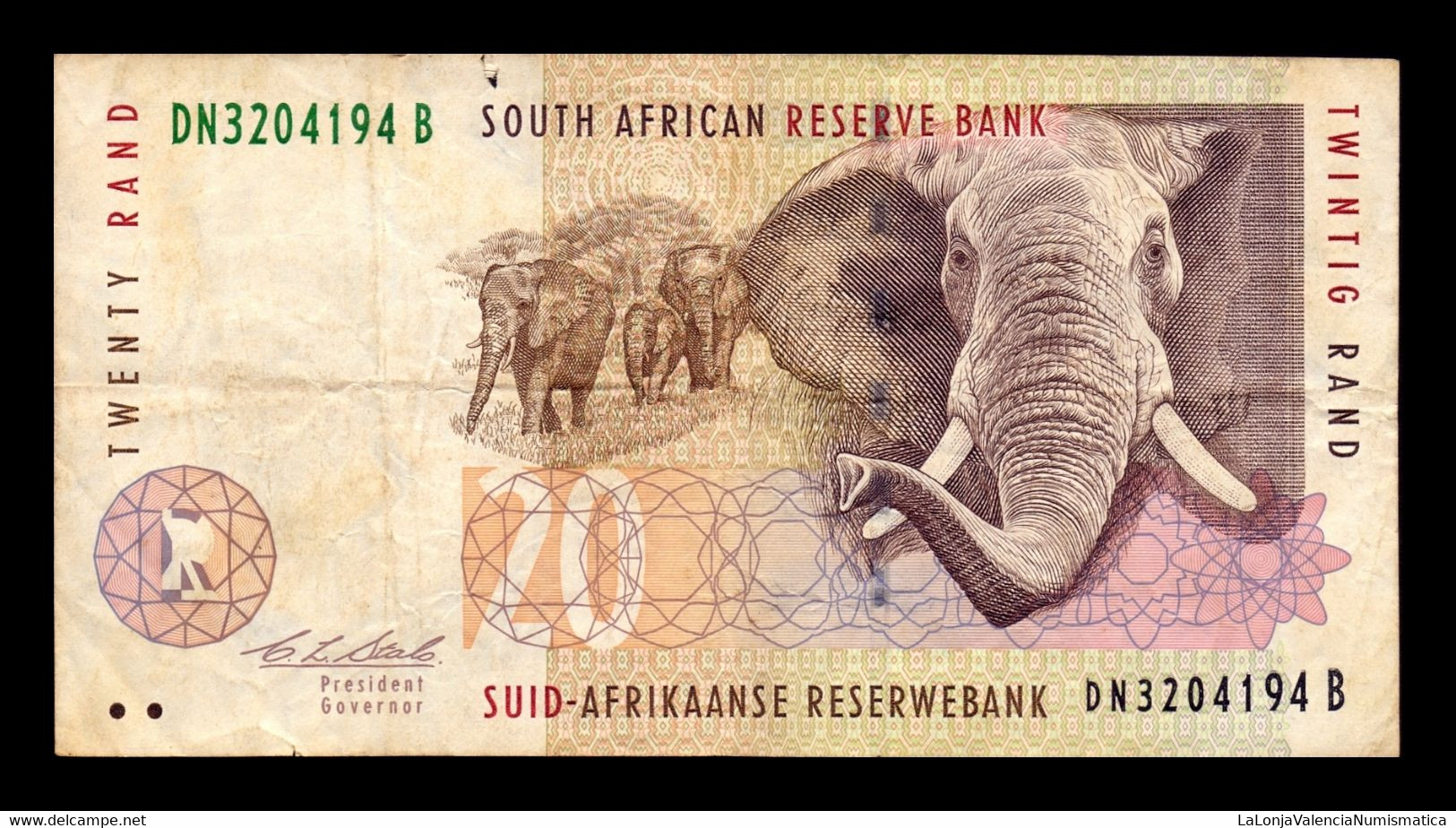 Sudáfrica South Africa 20 Rand 1993-1999 Pick 124a Bc F - Afrique Du Sud