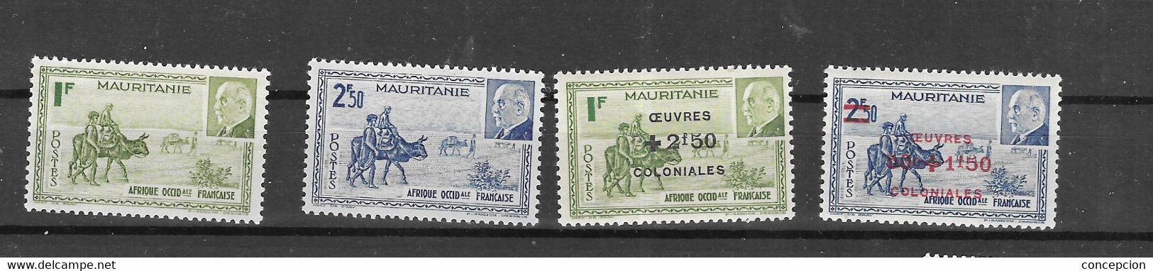 MAURITANE Nº  123 Al 124 Y 131 Al 132 - Mauritanie (1960-...)