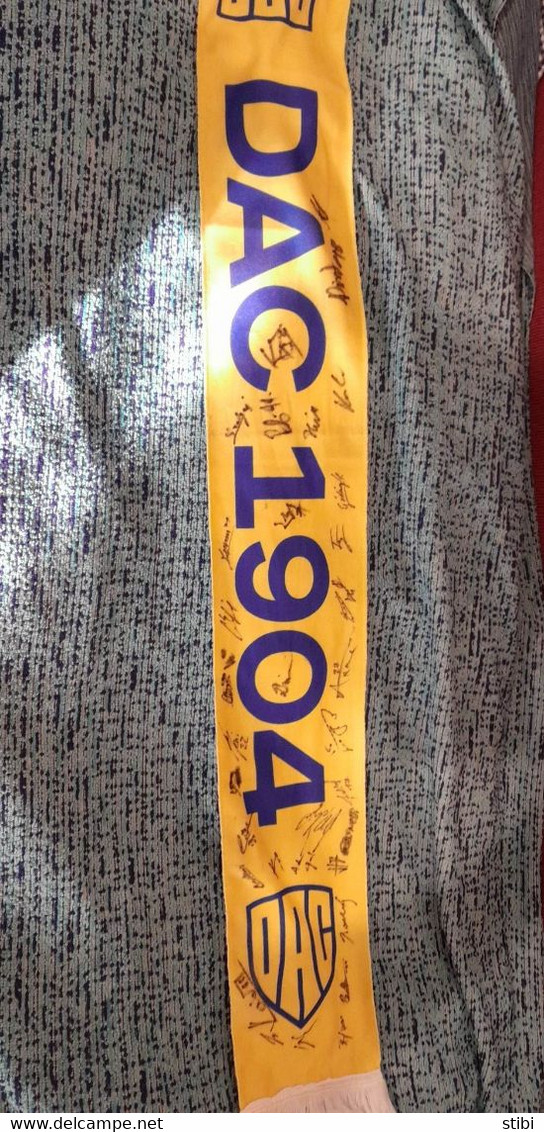 SLOVAKIA - DAC DUNAJSKA STREDA FOOTBALL TEAM - FAN SCARF - ALL TEAM AUTOGRAPHS - Autogramme