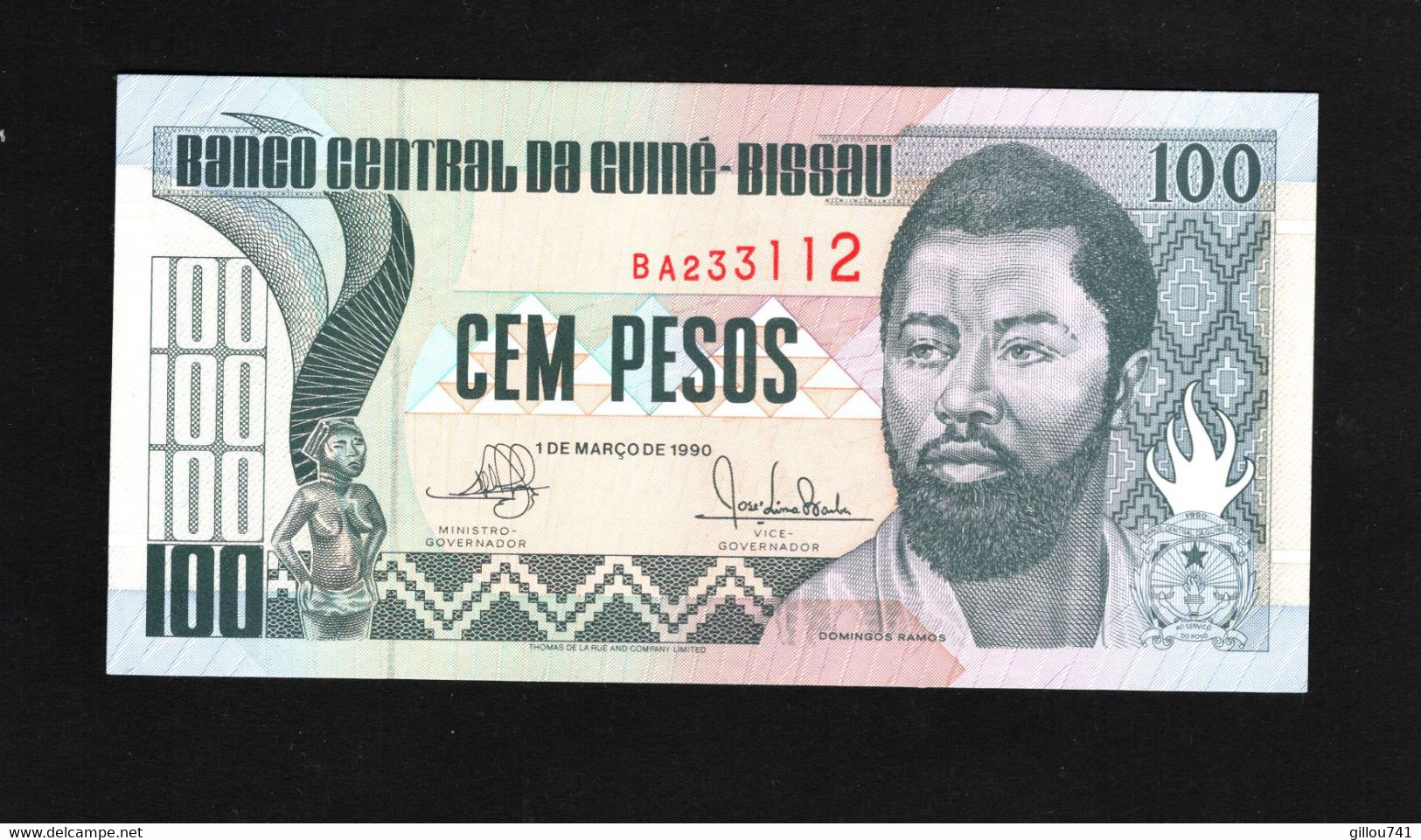 Guinée-Bissau, 100 Pesos, 1990-1993 Issue - Guinea-Bissau