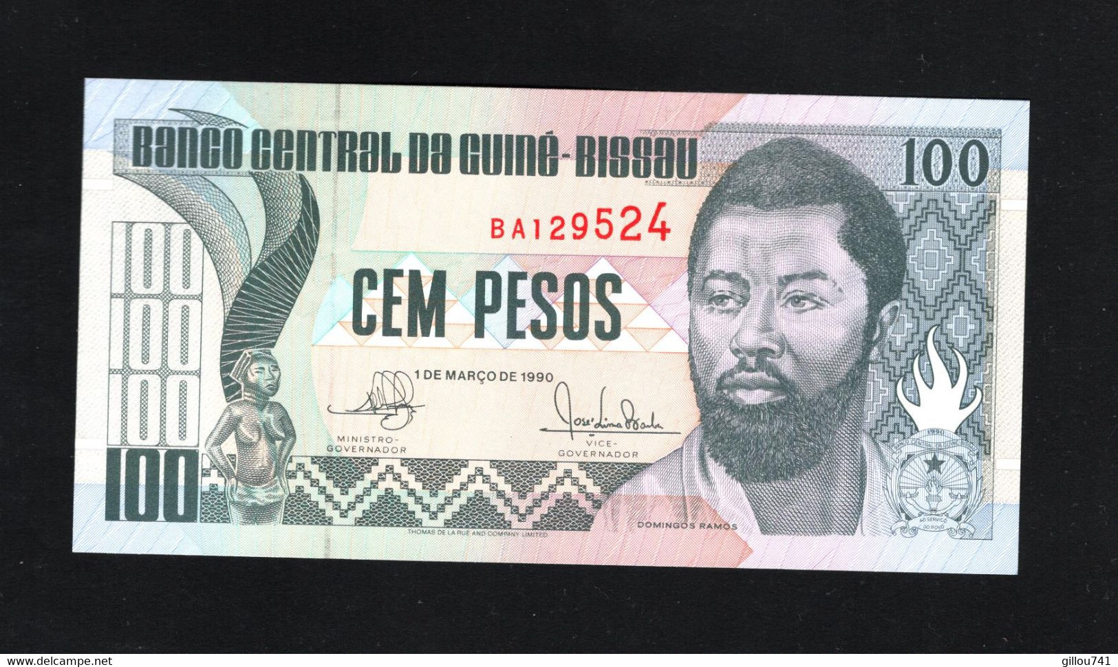 Guinée-Bissau, 100 Pesos, 1990-1993 Issue - Guinea-Bissau