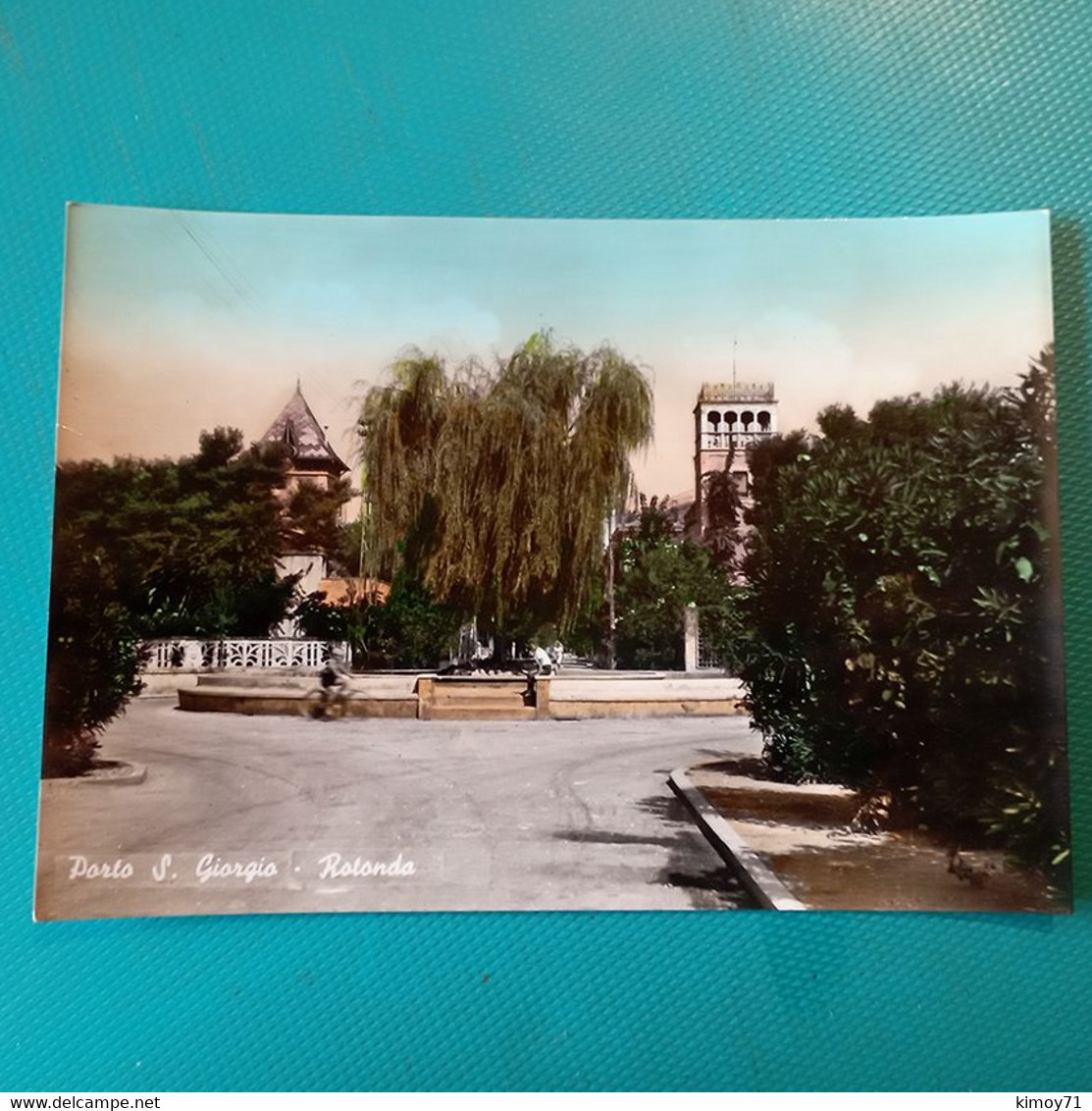Cartolina Porto S. Giorgio - Rotonda. Viaggiata 1957 - Fermo