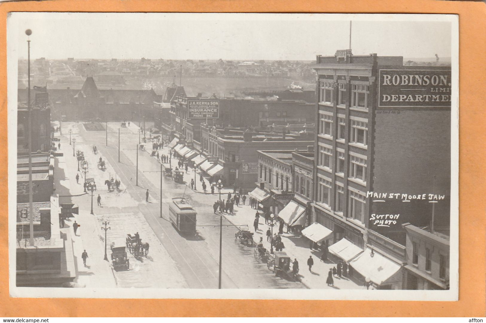 Moose Jaw Saskatchewan Canada 1917 Real Photo Postcard - Sonstige & Ohne Zuordnung