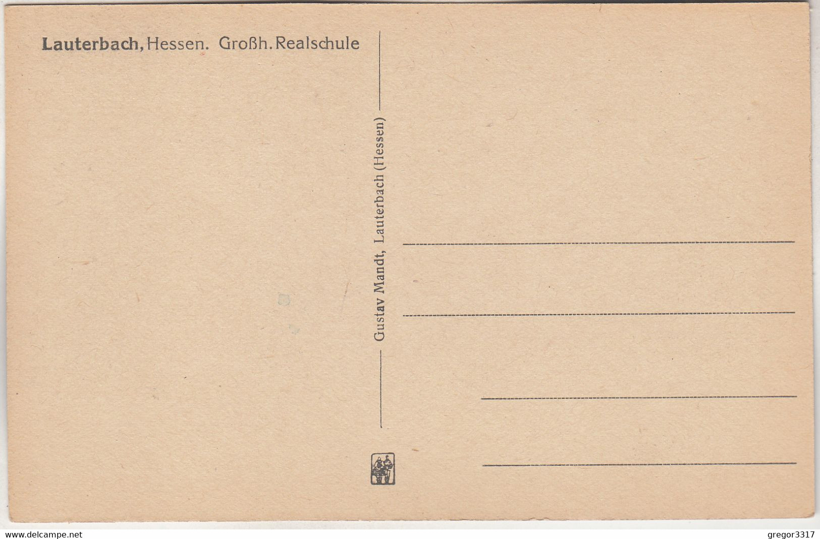 C3551) LAUTERBACH - Hessen - Großh. Realschule ALT - Lauterbach