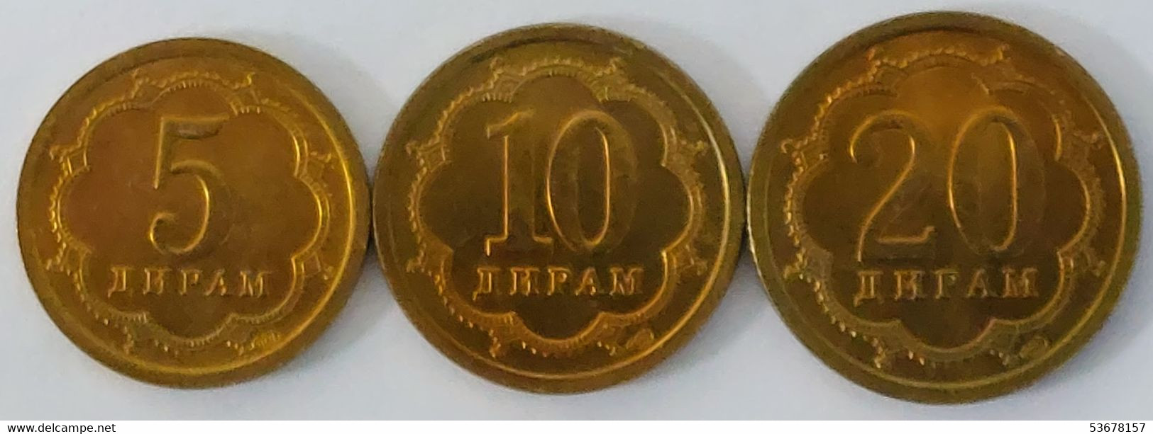 Tajikistan - Set 3 Coin 2006, KM# 2.2 - 4.2 (Magnetic) (#1617) - Takiyistán