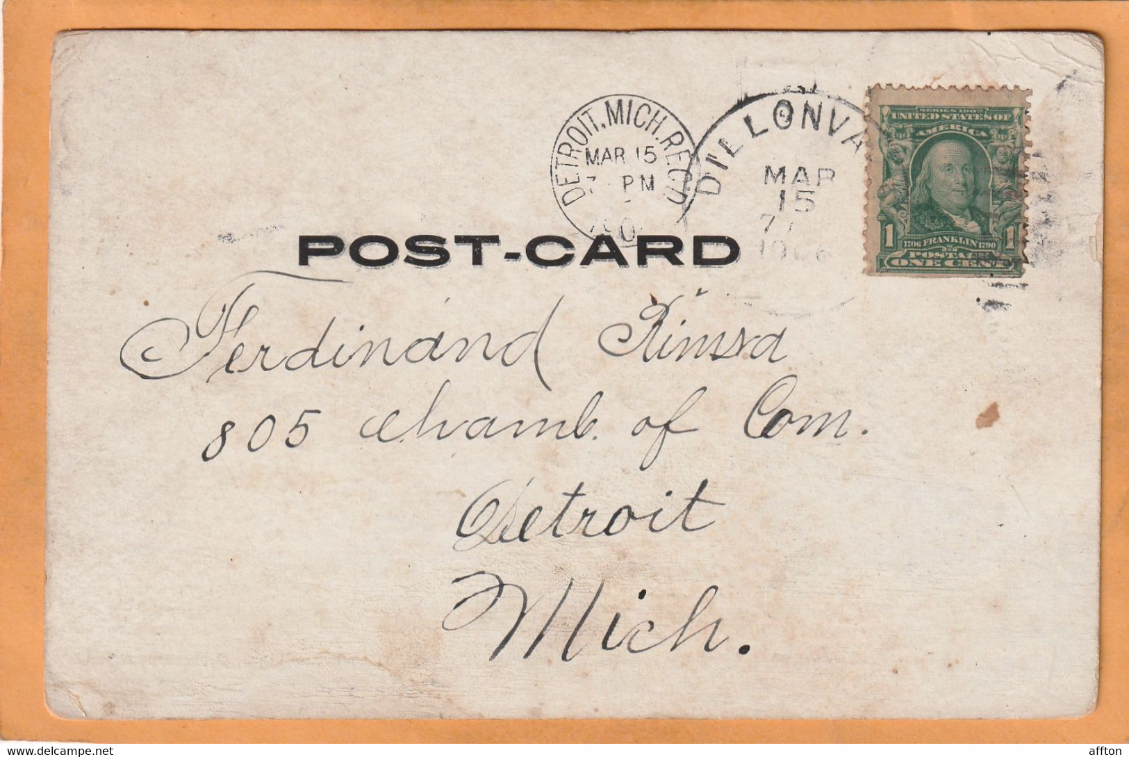 Gruss LIncoln Freie Presse Nebraska 1906 Postcard - Lincoln