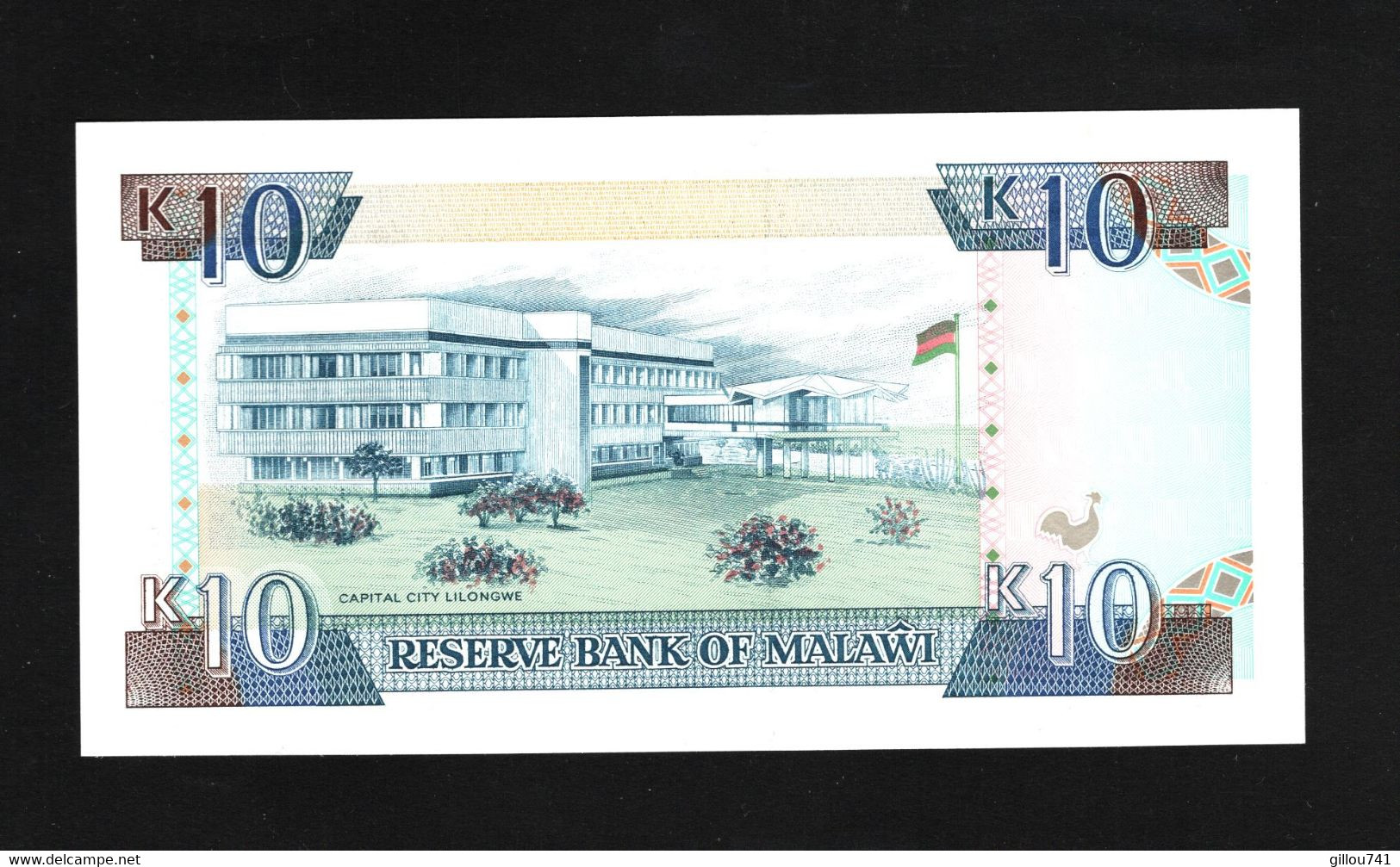 Malawi, 10 Kwacha, 1990-1994 "Act 1989" Issue - Malawi