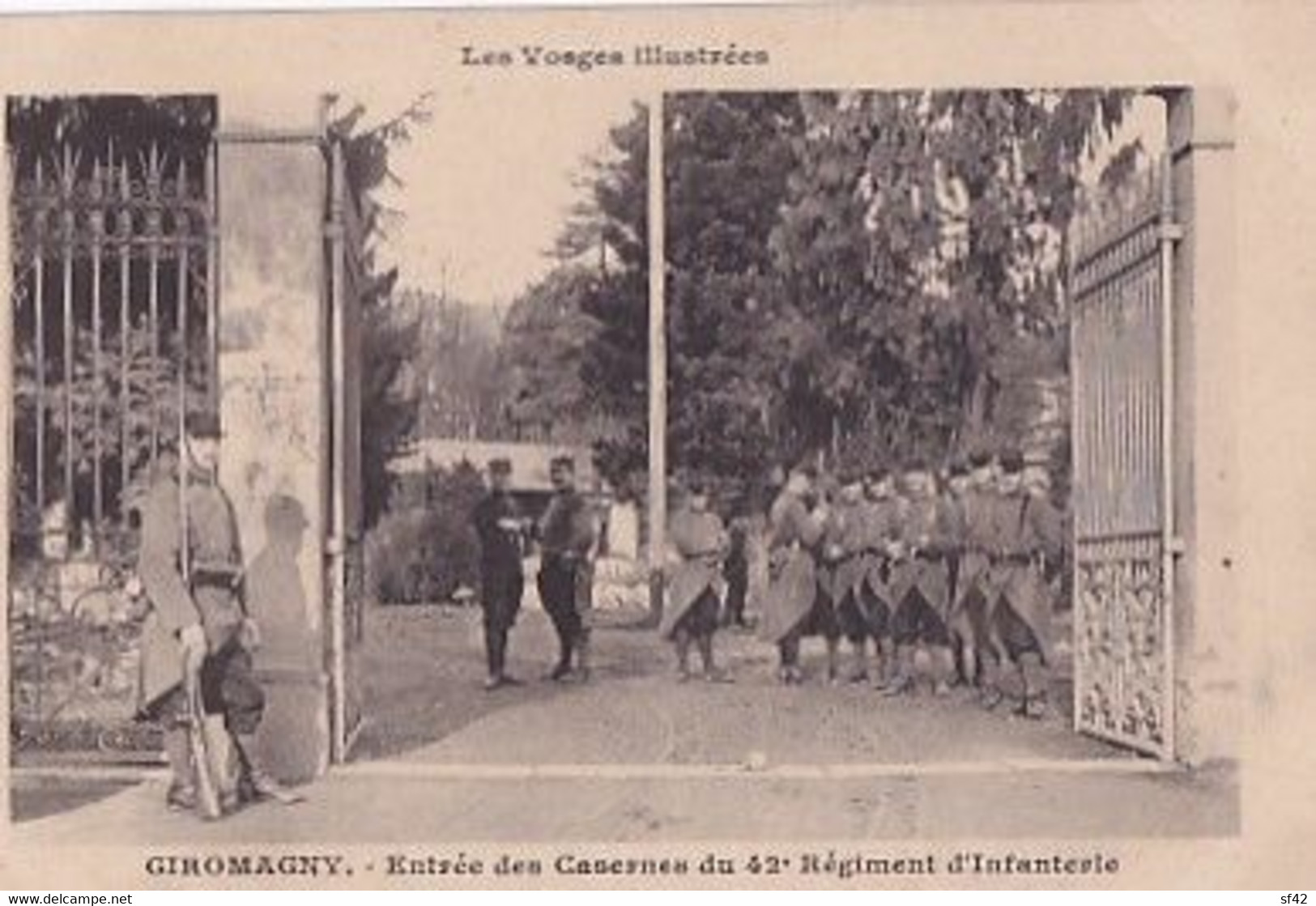 GIROMAGNY                  ENTREE DES CASERNES DU 42 E REGT D INFANTERIE - Giromagny