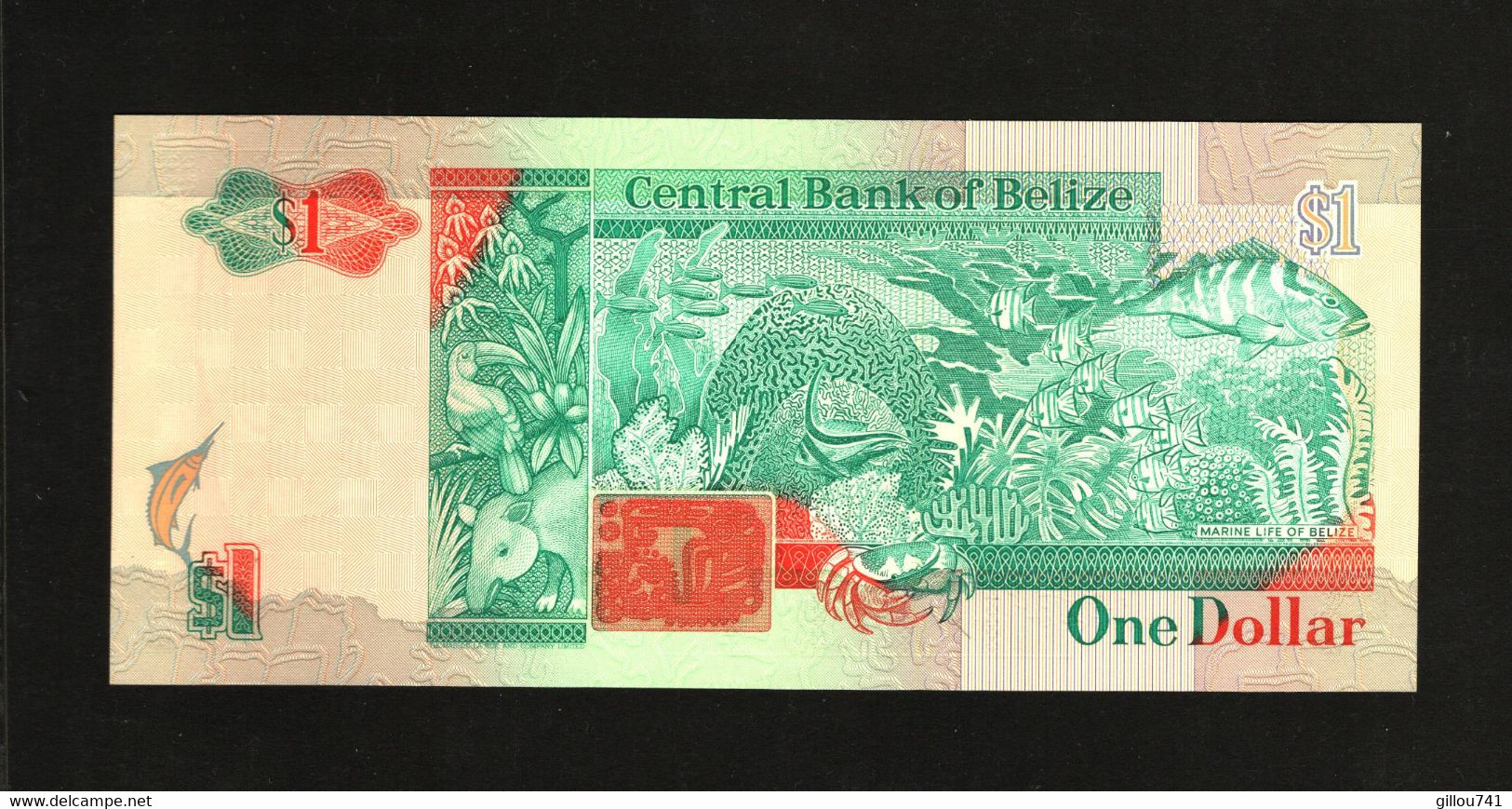 Belize, 1 Dollar, 1990-1994 Issue, Queen Elizabeth - Belice