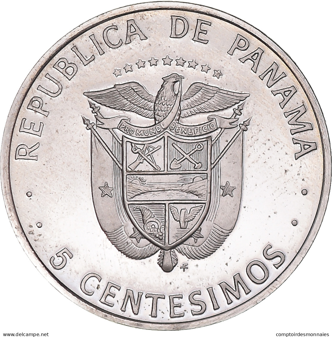 Monnaie, Panama, 5 Centesimos, 1975, U.S. Mint, Carlos J. Finlay.BE., FDC - Panama