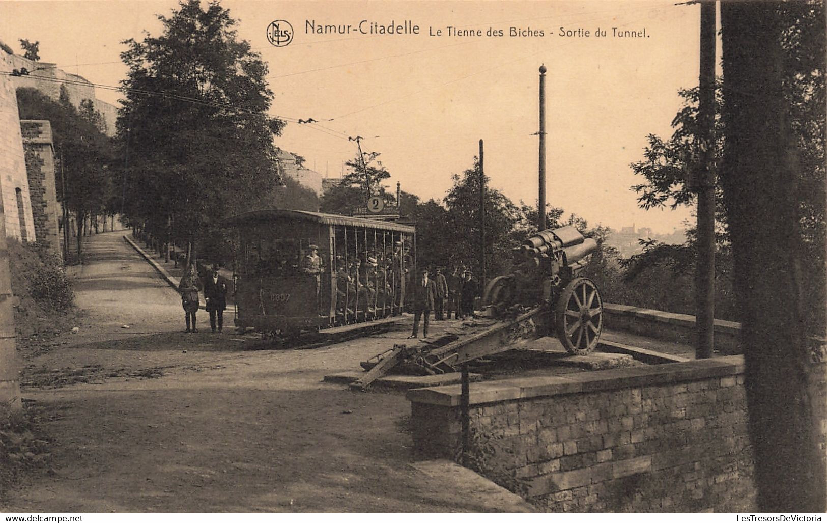 CPA - Belgique - Namur Citadelle - La Tienne Des Biches - Sortie Du Tunnel - Edit. Ern. Thill - Nels - Animé - Tram - Namur