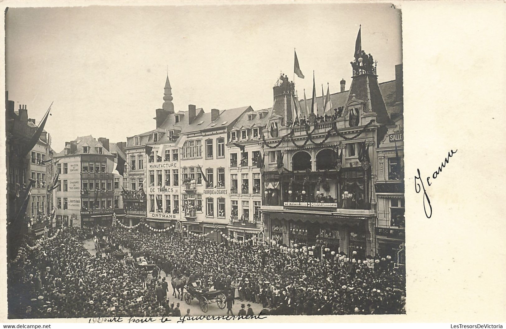 CPA - Belgique - Manifestation - Carte Photo - Précurseur - Manufacture De Tabacs Ortmans - Demonstrations