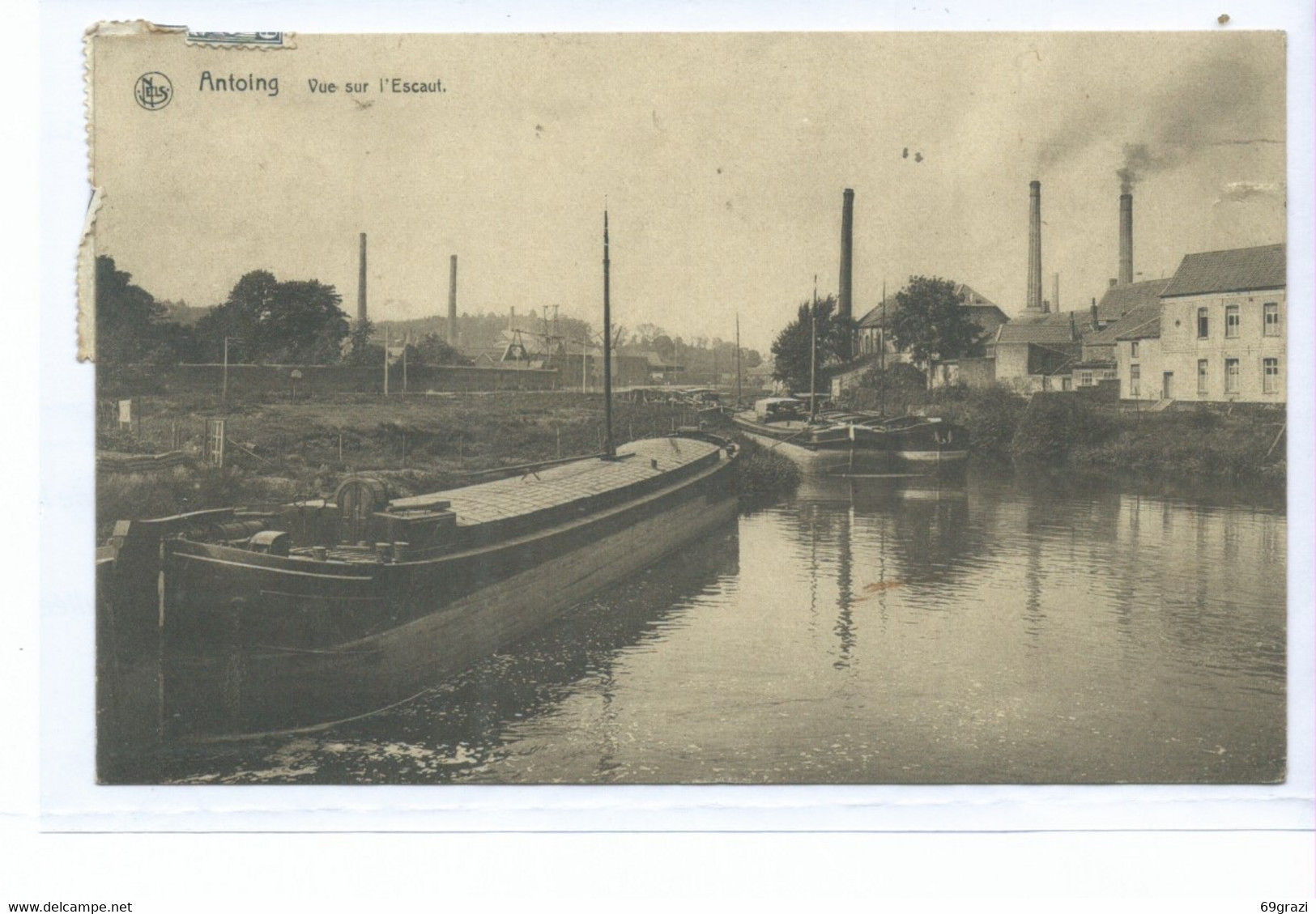 Antoing Vue Sur L'Escaut ( Péniche ) - Antoing