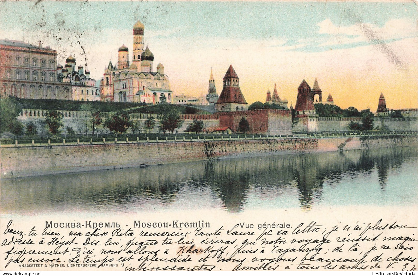 CPA - Russie - Moscou - Kremlin - Vue Générale - Précurseur - Colorisé - Rusia