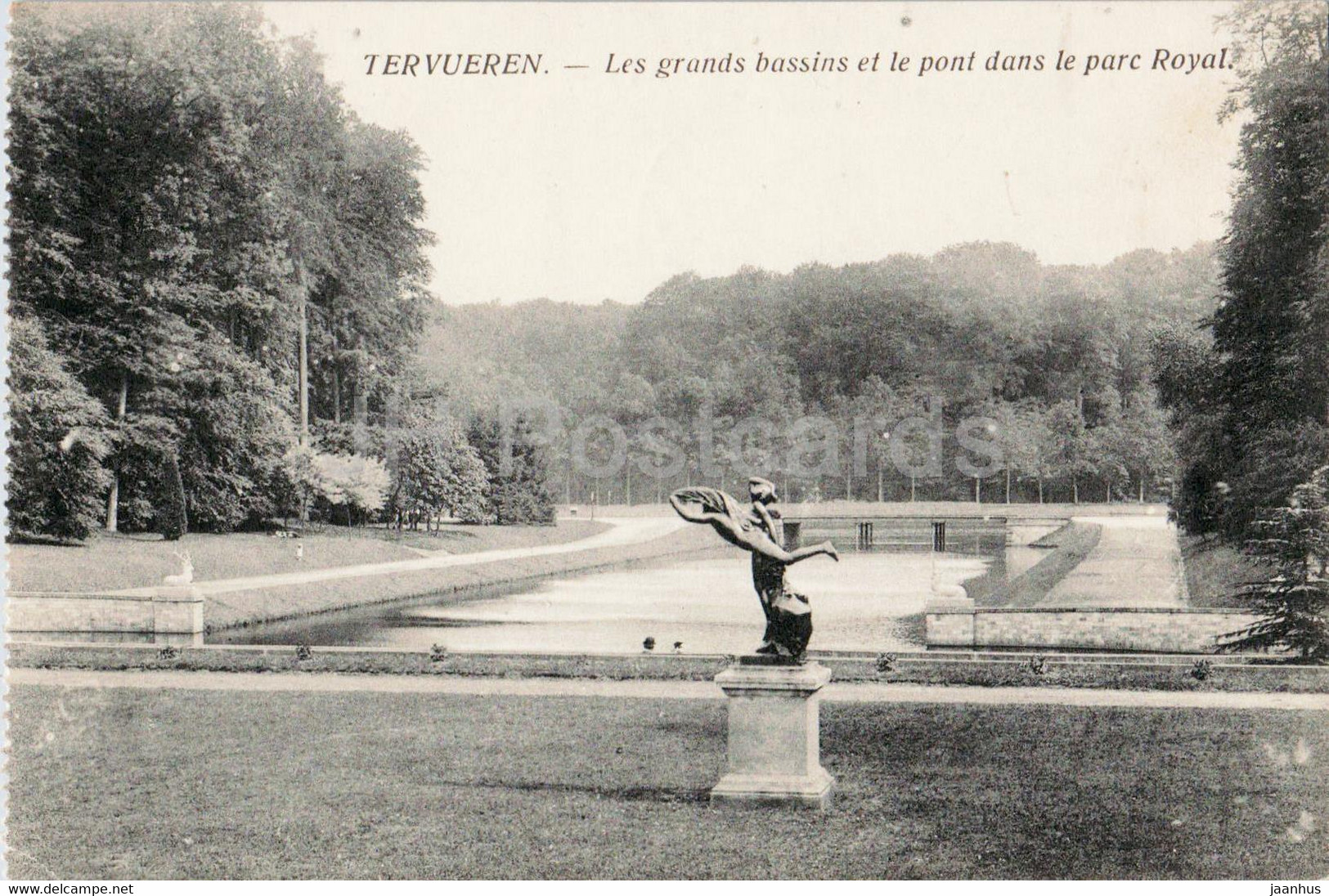 Tervueren - Tervuren - Les Grands Bassins Et Le Pont Dans Le Parc Royal - Old Postcard - 1918 - Belgium - Used - Tervuren