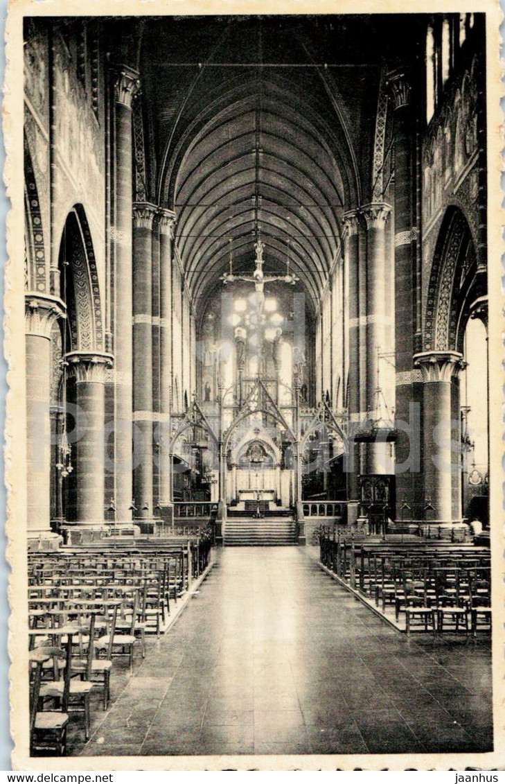 Abbaye De Maredsous - Eglise Abbatiale - Church - Old Postcard - Belgium - Unused - Anhée