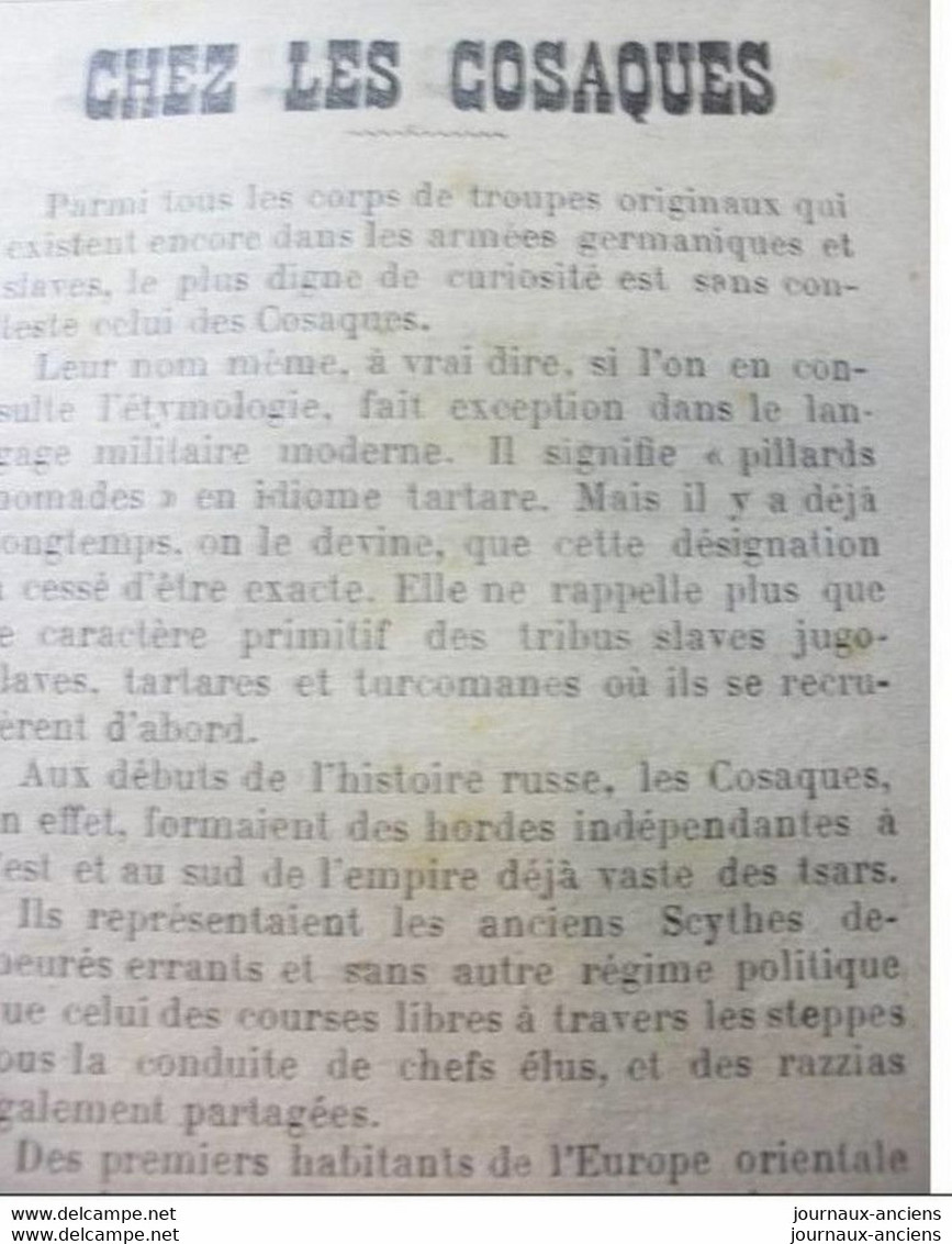 1904 LES RUINES DE JUMIEGES - MISSION EN AMERIQUE DU SUD COMTE DE CREQUI MONTFORT - CHEZ LES COSAQUES