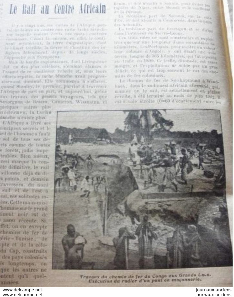 1904 LES ILES SANGUINAIRES - LE RAIL AU CENTRE AFRIQUE - UNE EXCURSION EN ECOSSE - LE FETICHISME AU DAHOMEY - Journaux Anciens - Avant 1800