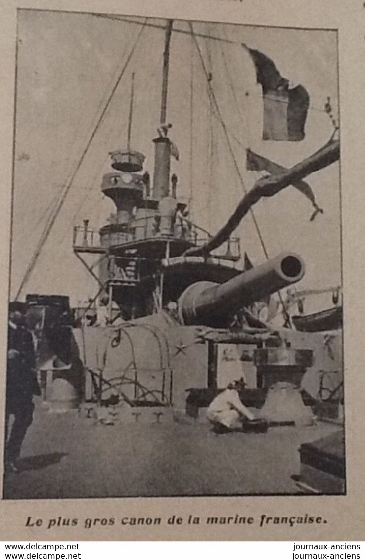 1904 A TRAVERS LE MONDE - SINGAPOUR - UNE EXCURSION EN ECOSSE - LES CURIOSITÉ DE LA VIEILLE ARTILLERIE NAVALE