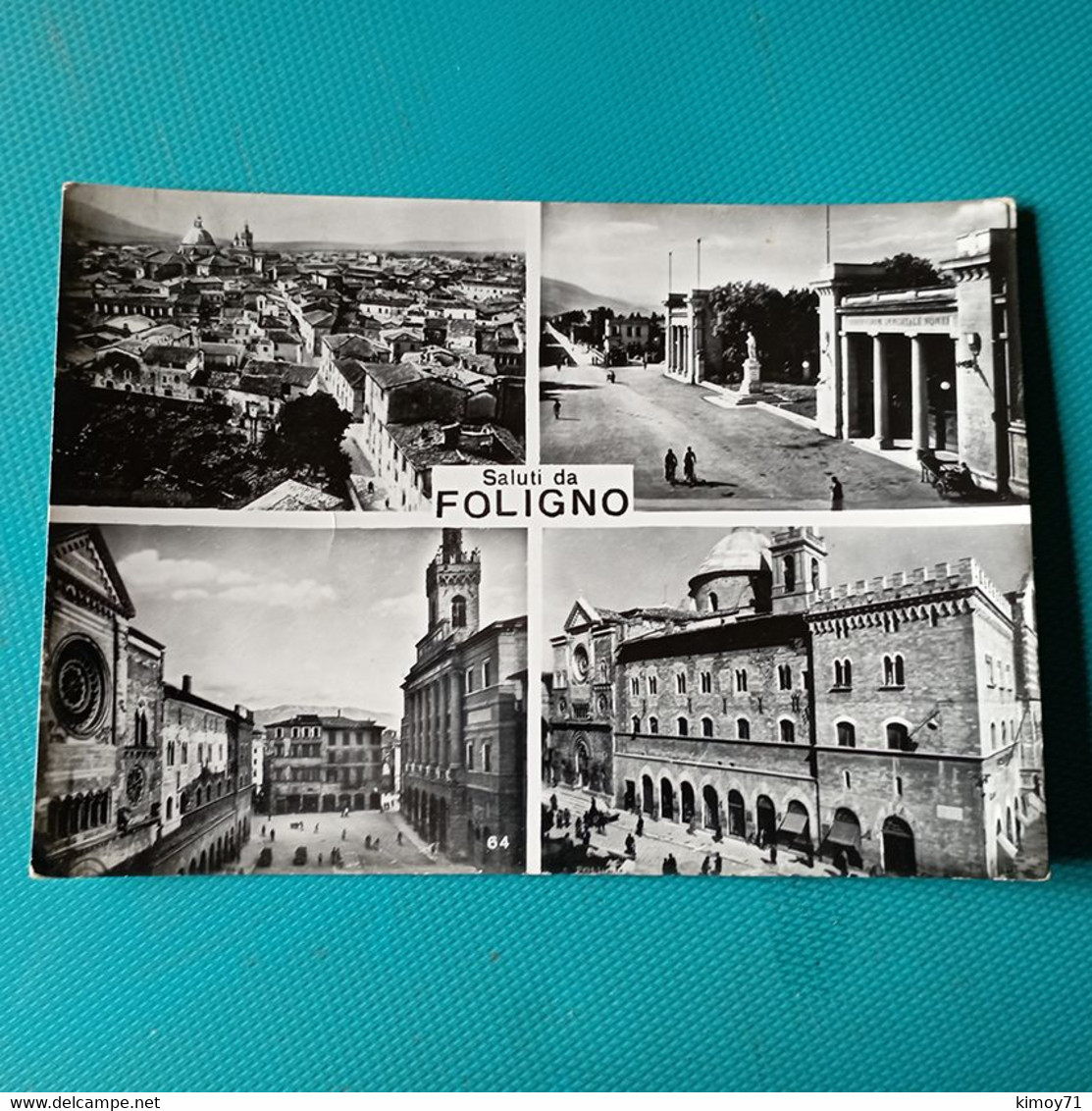 Cartolina Saluti Da Foligno. Viaggiata 1953 - Foligno