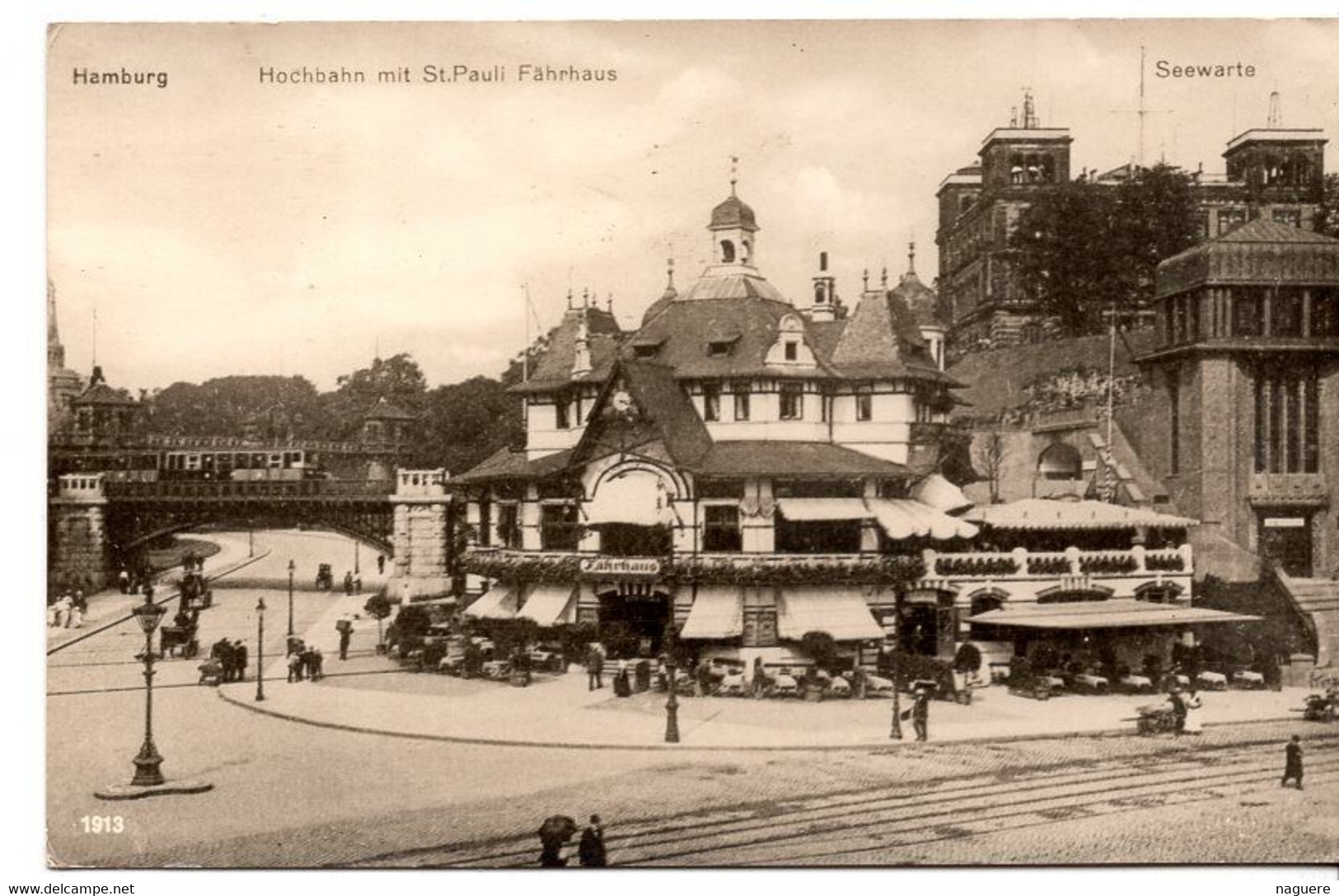 HAMBURG  HOCHBAHN MIT ST PAUL FAHRHAUS  -  SEEWARTE - Nord