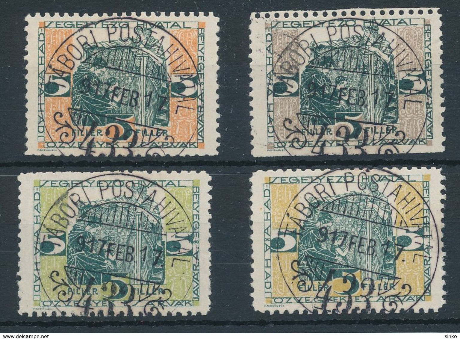 1915. Stamps Of The Military Aid Office For The Good Of Military Widows And Orphans - Foglietto Ricordo