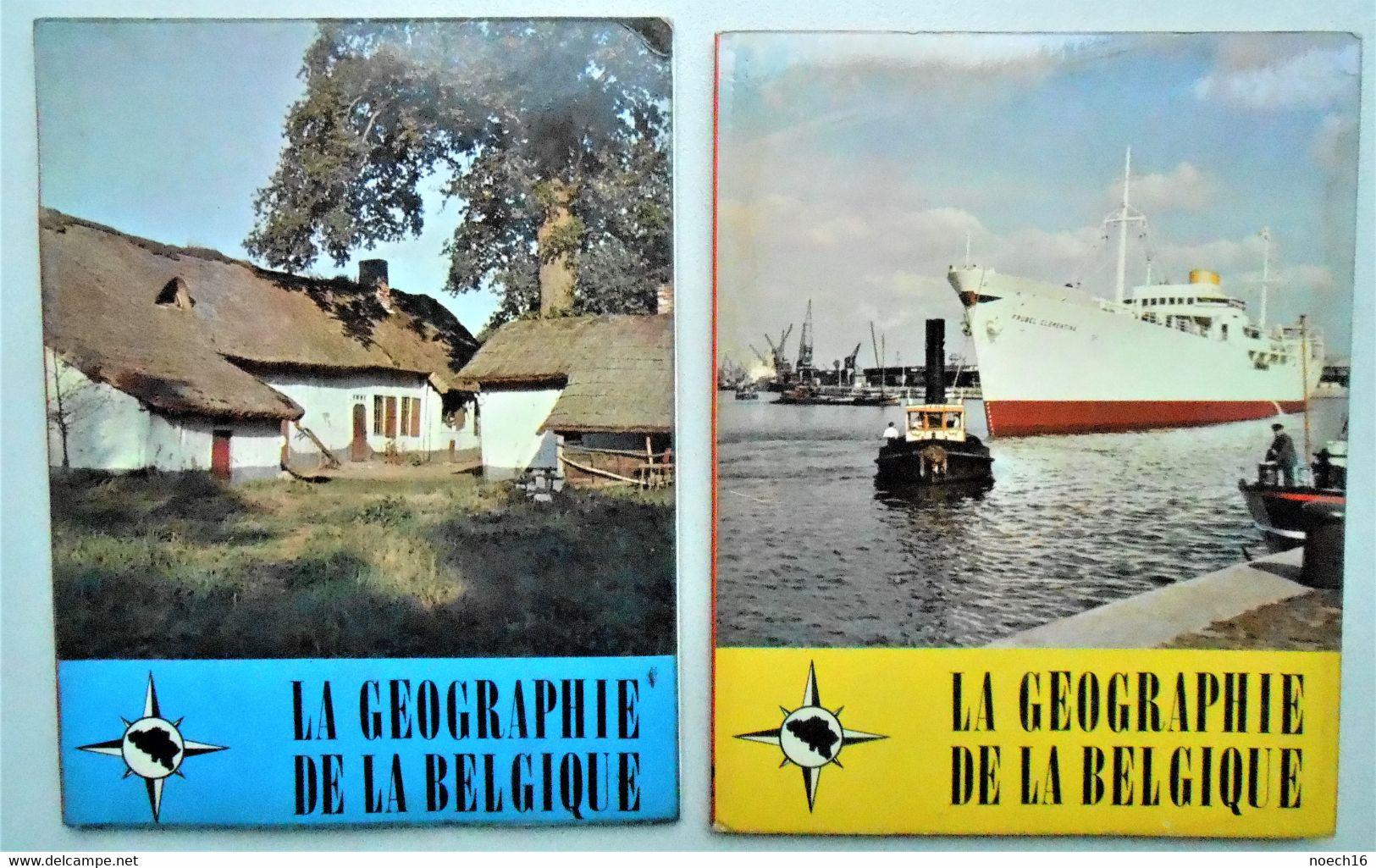 2 Albums Chromos Complets - La Géographie De La Belgique Tomes 1 & 2 - Timbre Tintin, Editions Du Lombard - Albums & Catalogues