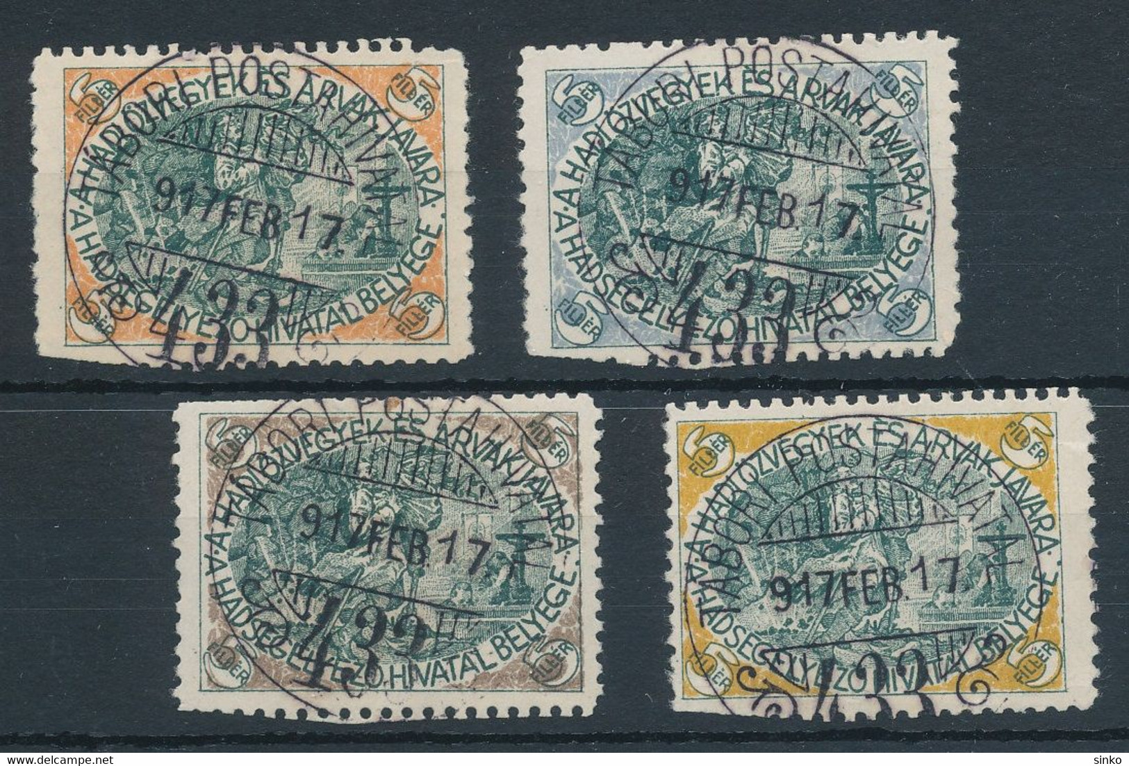 1915. Stamps Of The Military Aid Office For The Good Of Military Widows And Orphans - Feuillets Souvenir