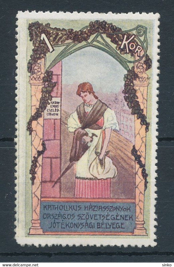 1915. Charity Stamp Of The National Association Of Catholic Housewives 1K - Hojas Conmemorativas