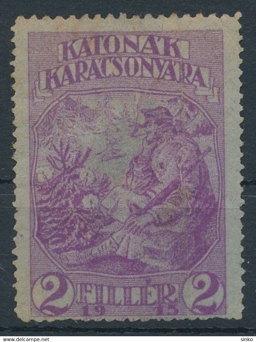 1915. For Christmas Of The Soldiers 2f Stamp - Feuillets Souvenir