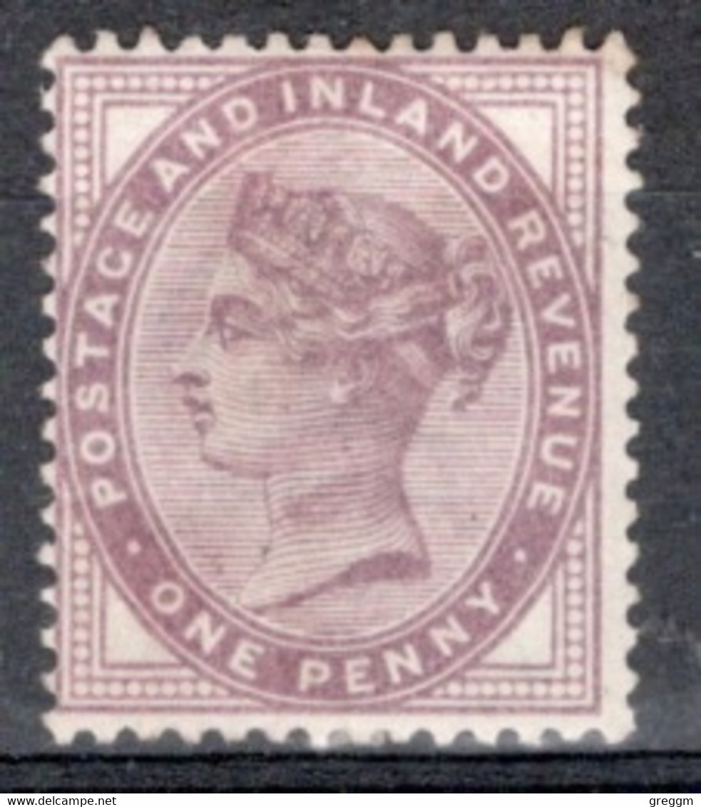 Great Britain 1881  Queen Victoria 1d  Lilac  With 16 Dots In Mounted Mint - Unused Stamps
