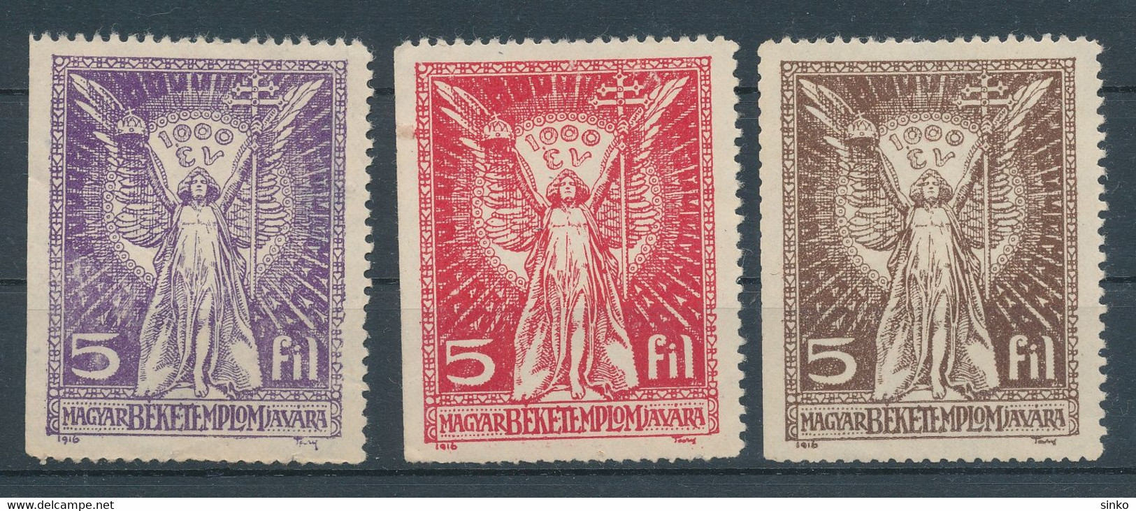1916. In Favour Of The Hungarian Peace Church - Cinderellas - Hojas Conmemorativas