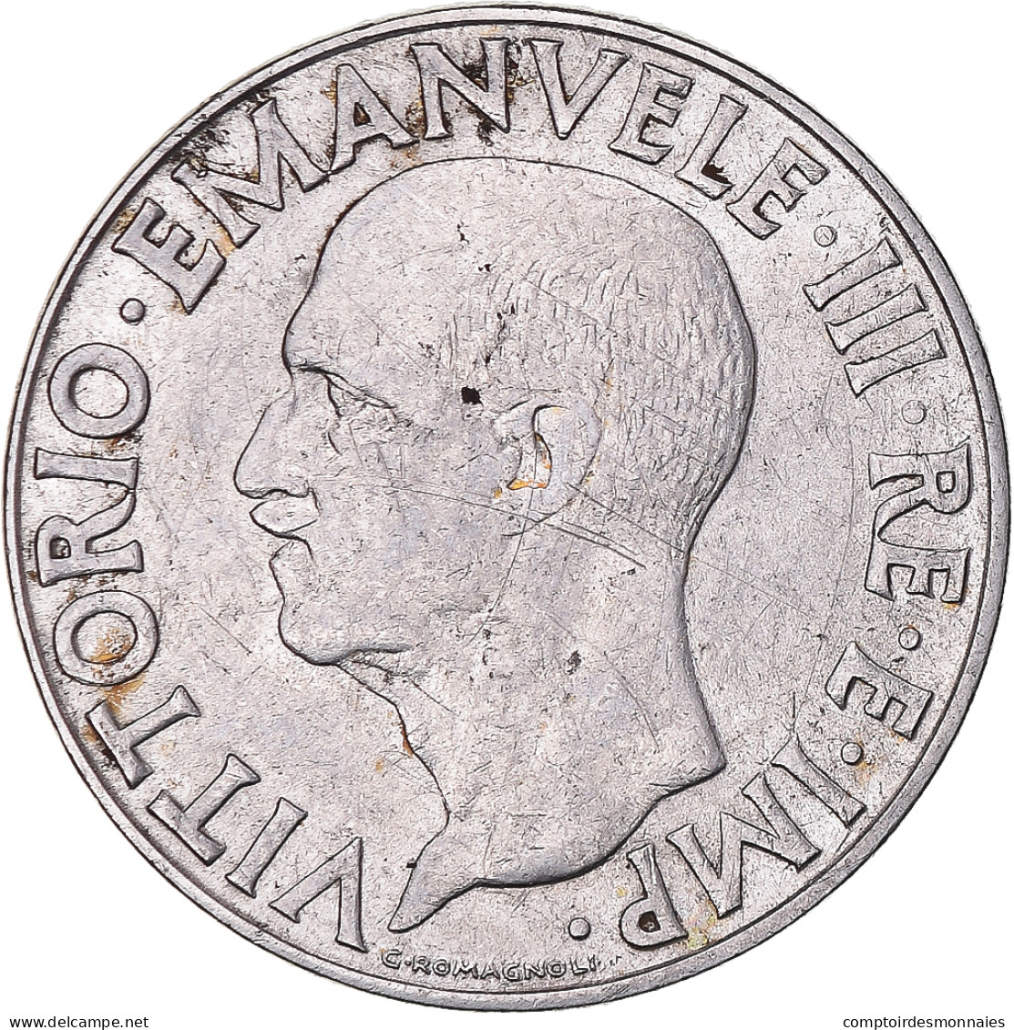 Monnaie, Italie, Vittorio Emanuele III, Lira, 1940, Rome, TB, Acier Inoxydable - 1 Lire