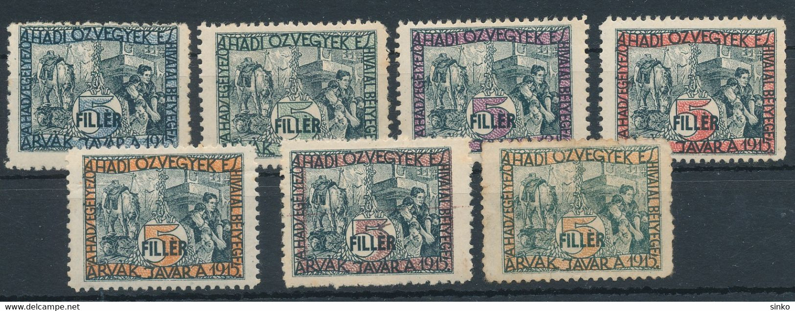 1916. Aid Stamps In Favour Of War Widows And Orphans! - Feuillets Souvenir