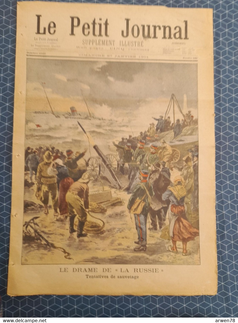 Le Petit Journal N° 532 Le Drame Du Navire LA RUSSIE Faraman Inventions Illustres La Poudre - Le Petit Marseillais