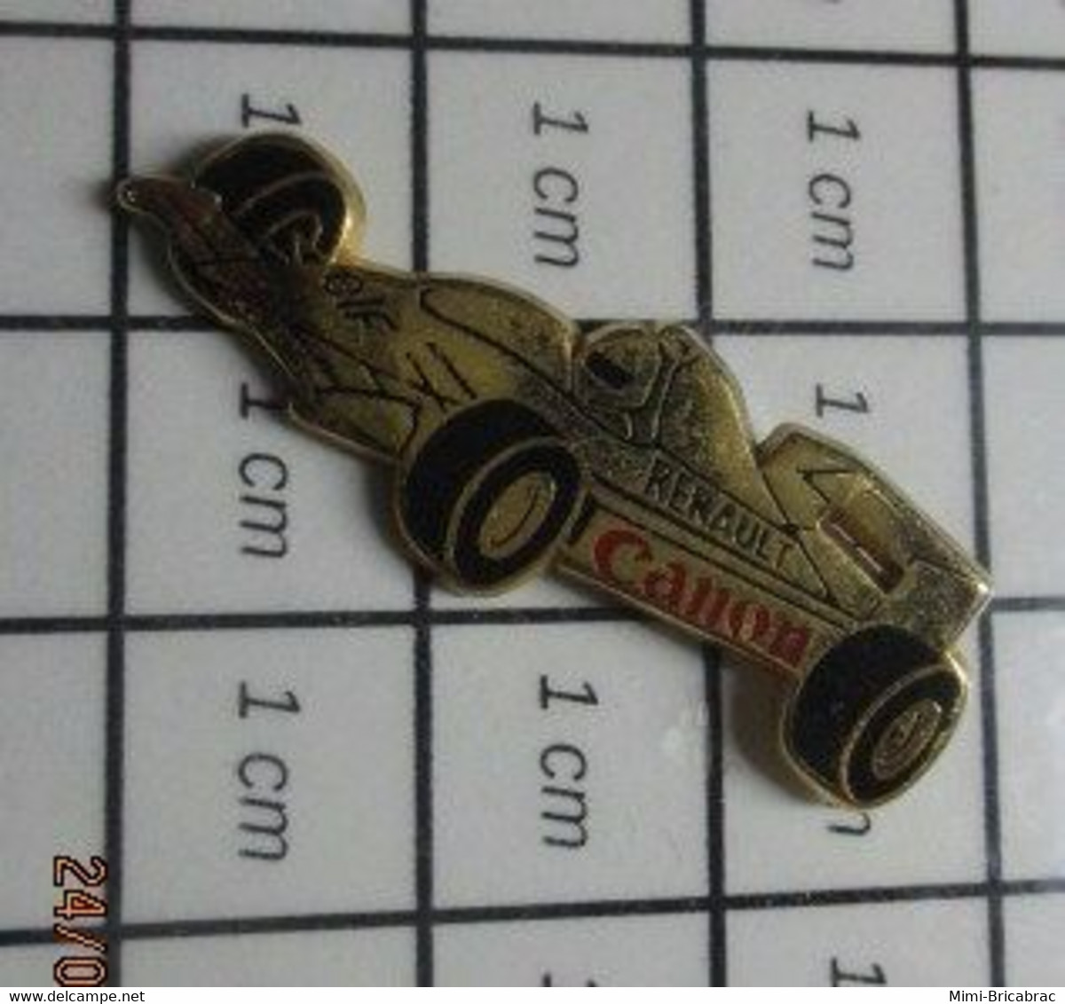 Ab2023 Pin's Pins / Beau Et Rare / AUTOMOBILES / FORMULE 1 CANON RENAULT Par DRAGO - F1