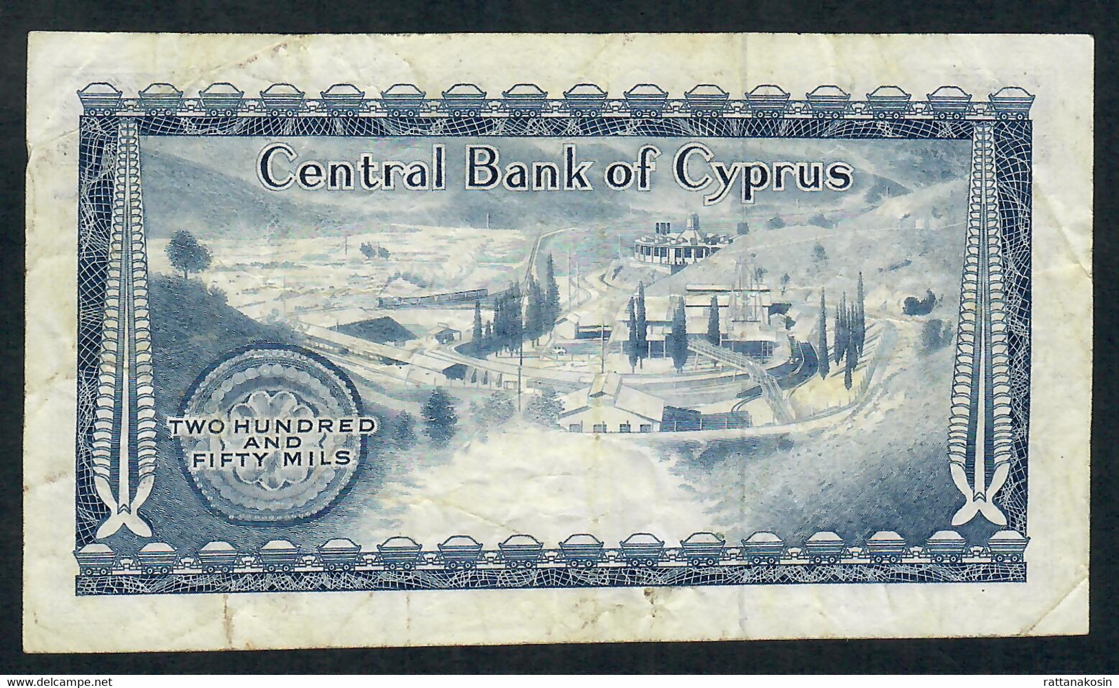 CYPRUS P41 250 MILS 1.8.1976  #M/57    VF - Zypern