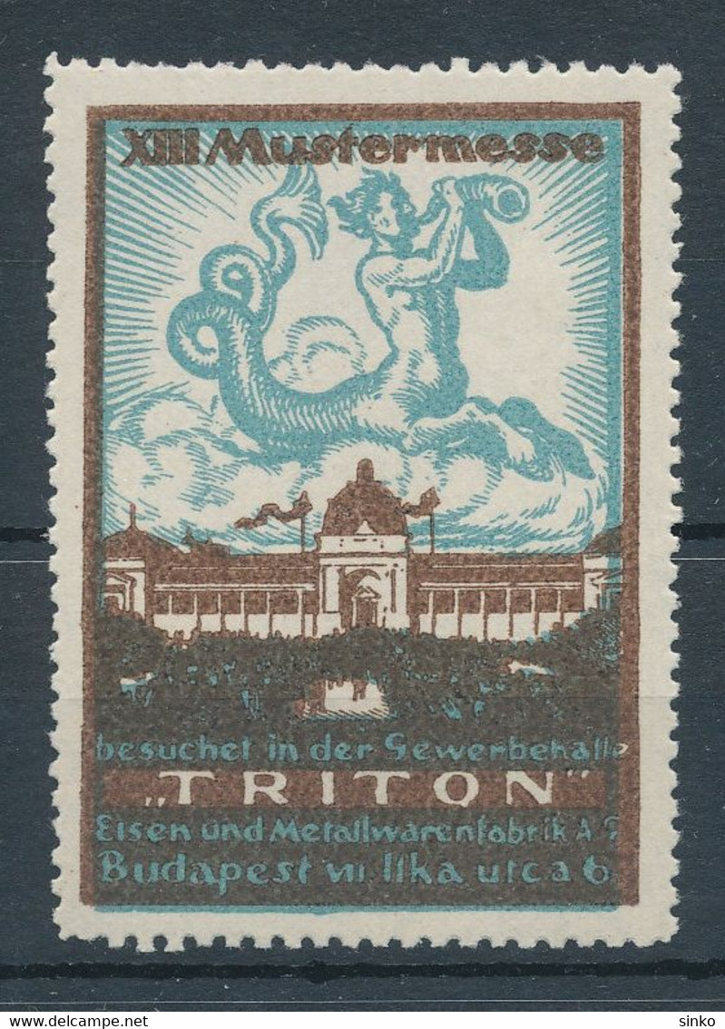 1929. XIII. Fair "Triton" Trade Hall Budapest - Foglietto Ricordo