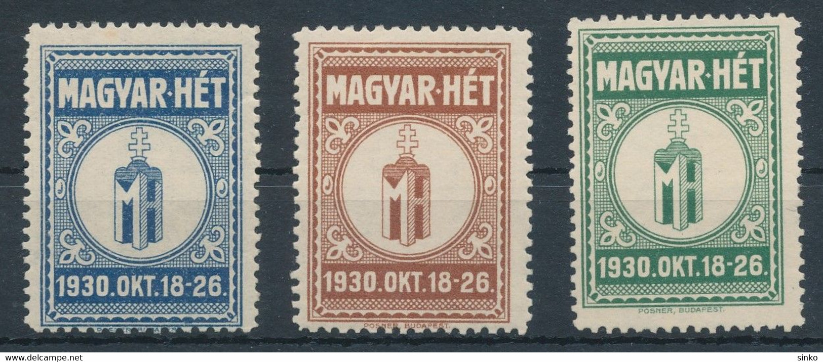 1930. Hungarian Week - Cinderellas - Commemorative Sheets